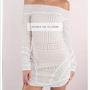 off the shoulder formal dress short